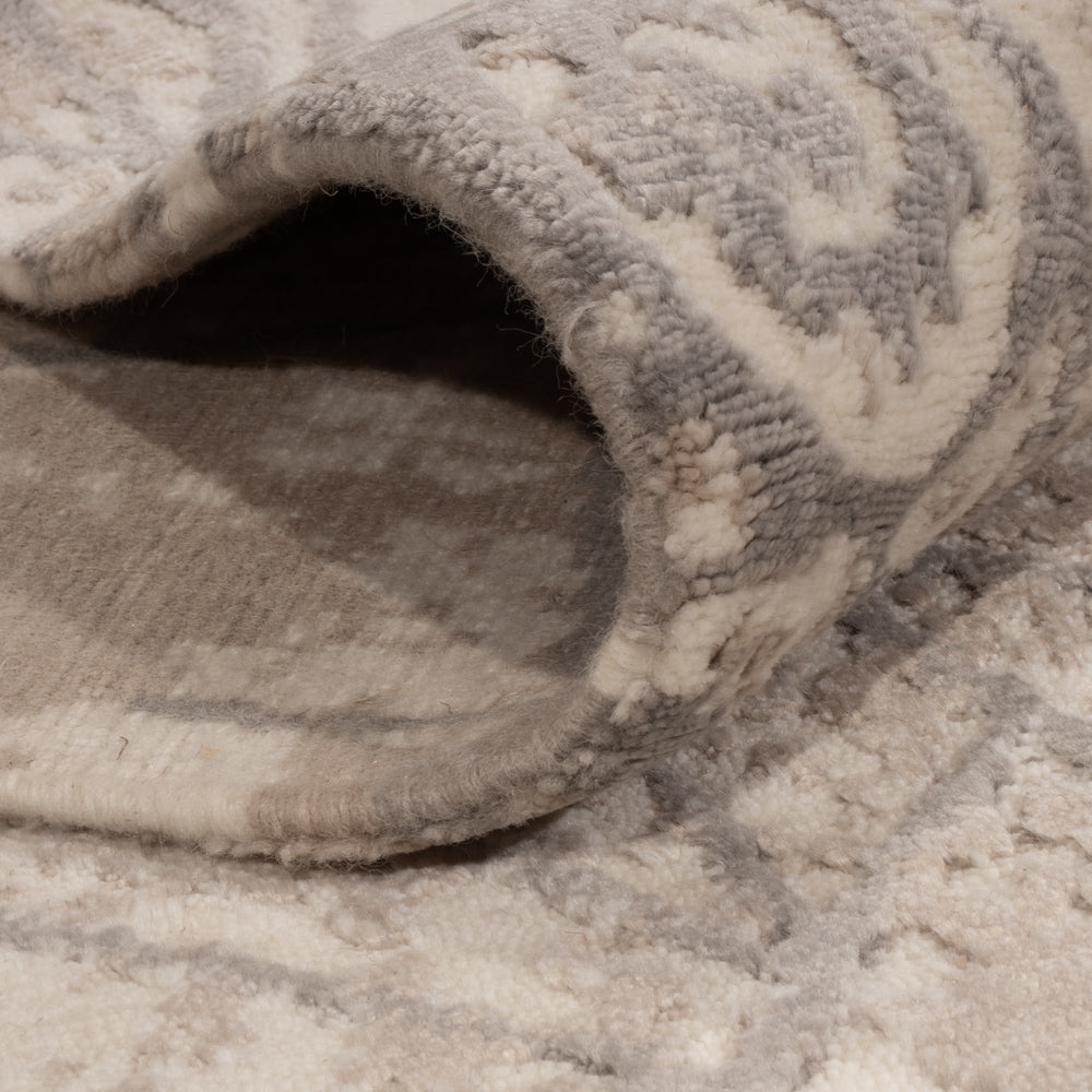 Designer tæppe - 242 x 174 cm - lysegrå