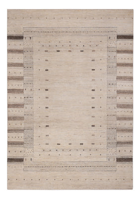 Gabbeh-tæppe - Loribaft Indus - 246 x 176 cm - lys beige