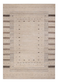 Gabbeh-tæppe - Loribaft Indus - 246 x 176 cm - lys beige