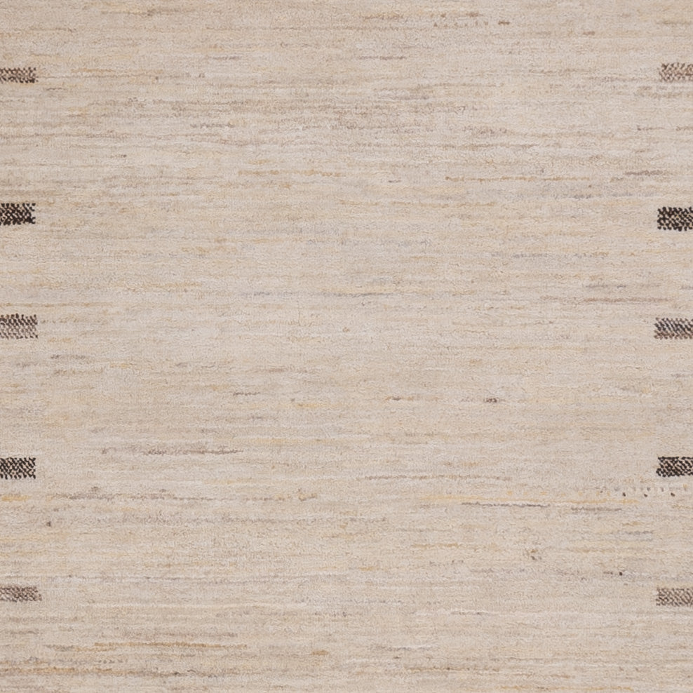 Gabbeh-tæppe - Loribaft Indus - 246 x 176 cm - lys beige