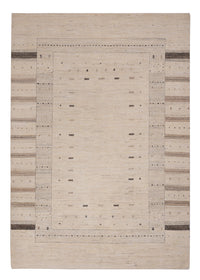 Gabbeh-tæppe - Loribaft Indus - 245 x 174 cm - lys beige