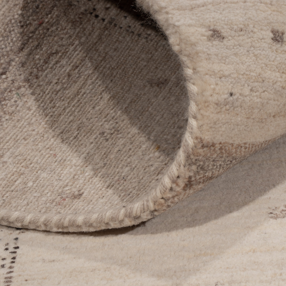 Gabbeh-tæppe - Loribaft Indus - 245 x 174 cm - lys beige