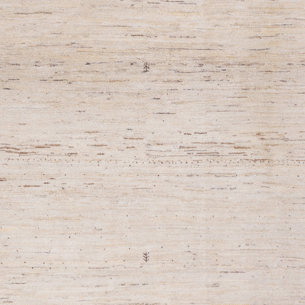 Gabbeh-tæppe - Loribaft Indus firkantet  - 246 x 249 cm - lys beige