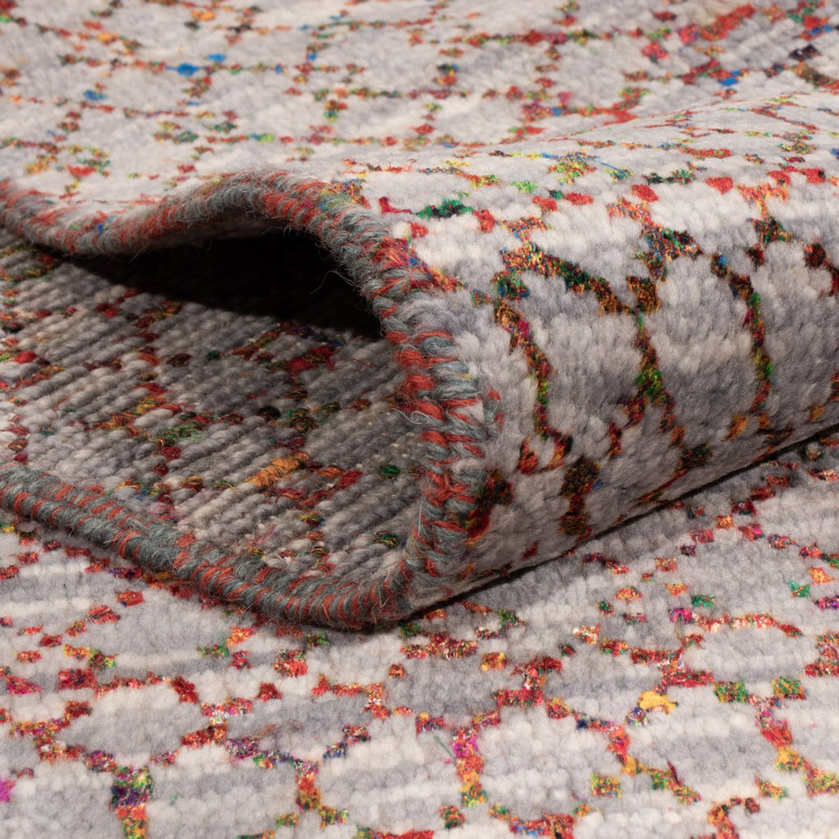 Designer tæppe - 295 x 200 cm - flerfarvet