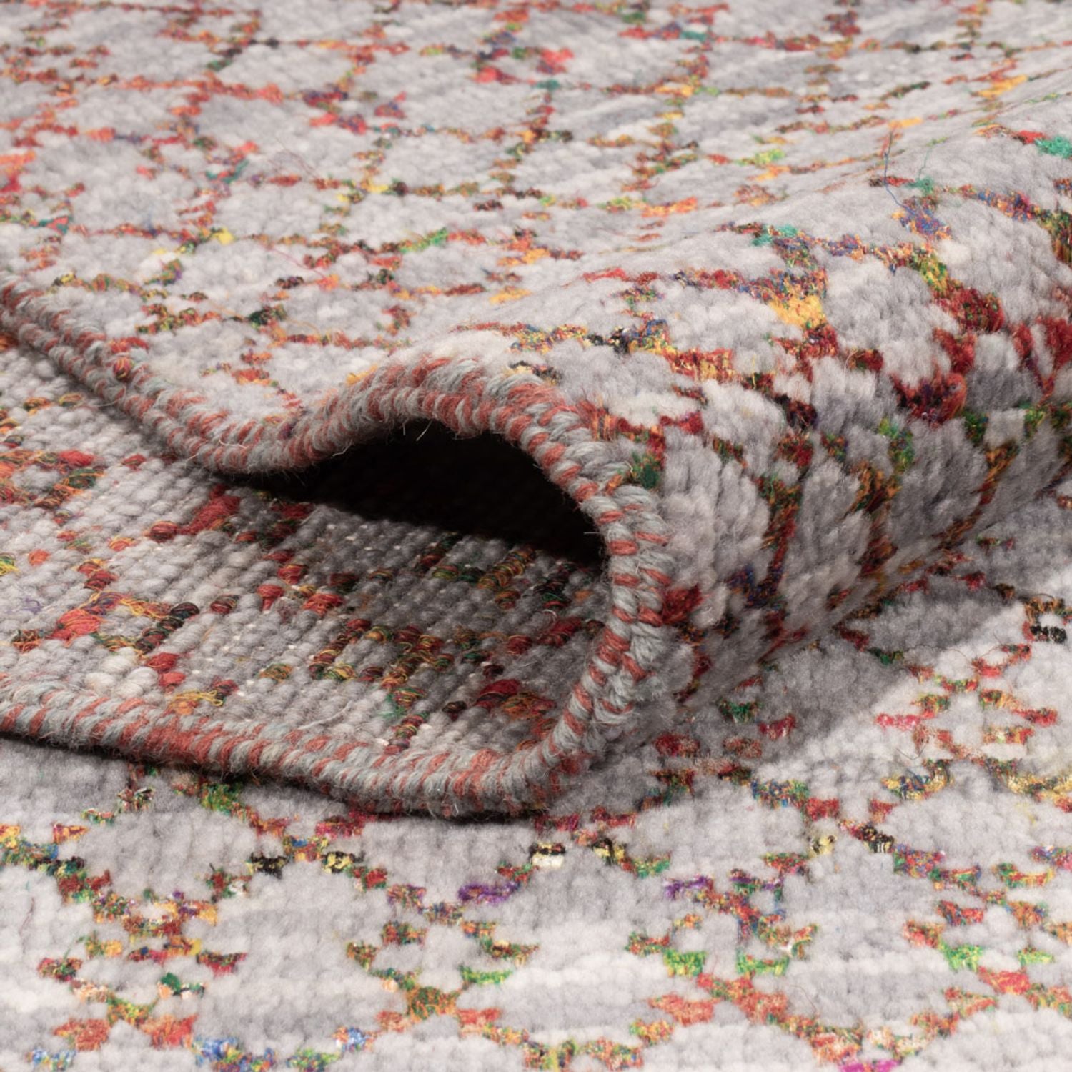 Designer tæppe - 300 x 250 cm - mørkeblå