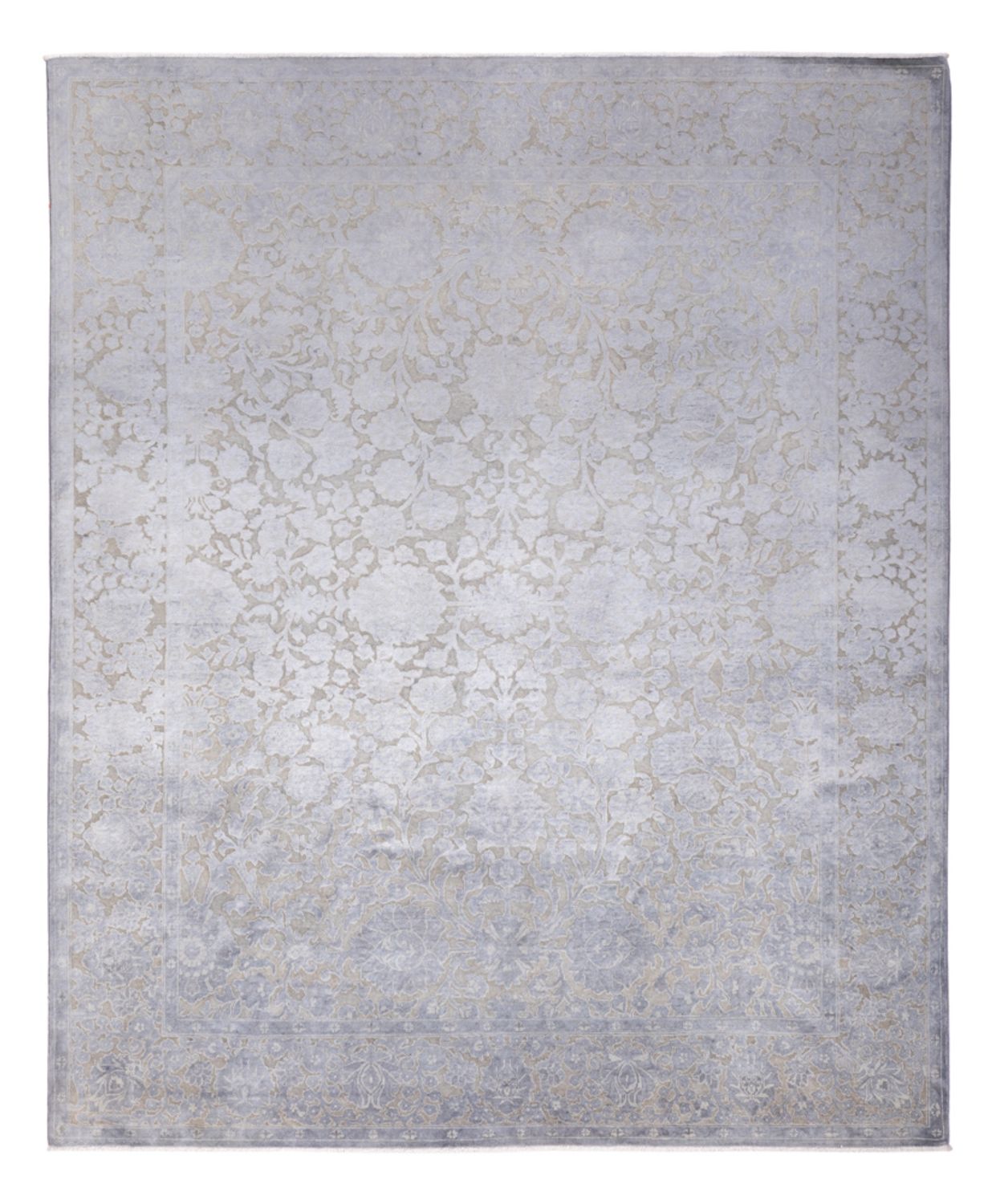 Designer tæppe - 295 x 246 cm - sølv