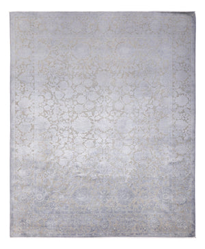 Designer tæppe - 295 x 246 cm - sølv
