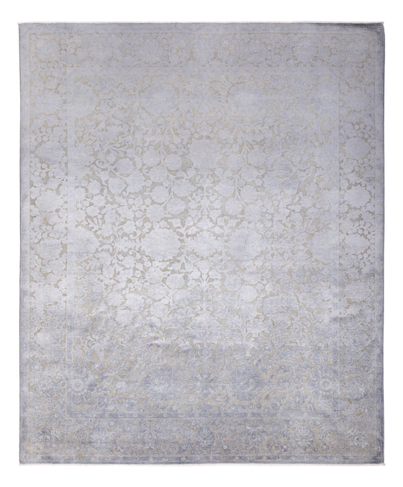 Designer tæppe - 295 x 246 cm - sølv