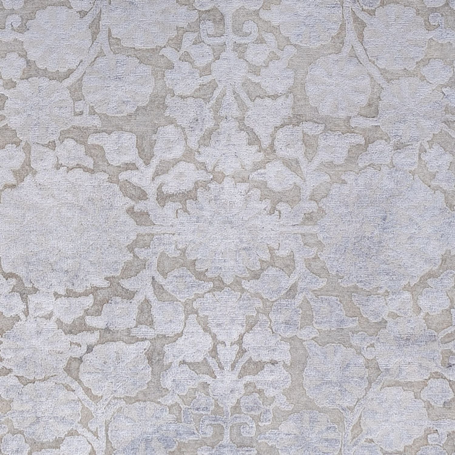 Designer tæppe - 295 x 246 cm - sølv