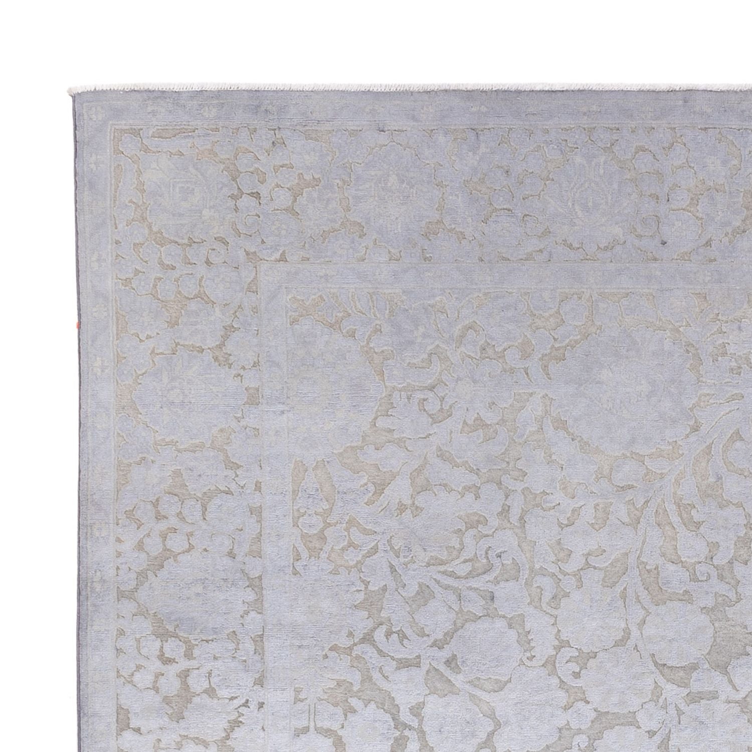 Designer tæppe - 295 x 246 cm - sølv