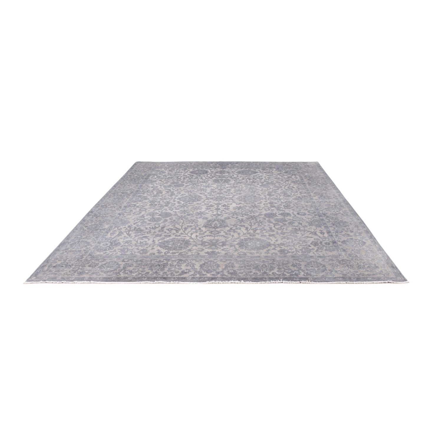 Designer tæppe - 295 x 246 cm - sølv