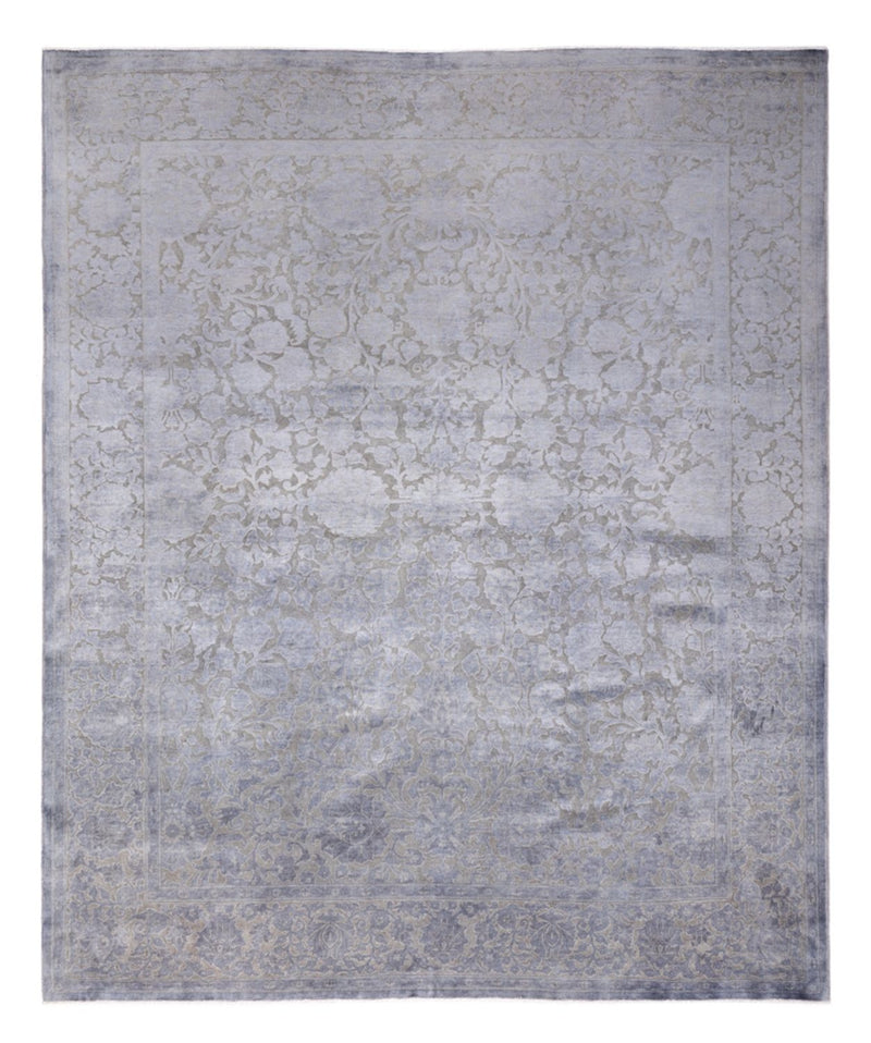 Designer tæppe - 294 x 246 cm - sølv