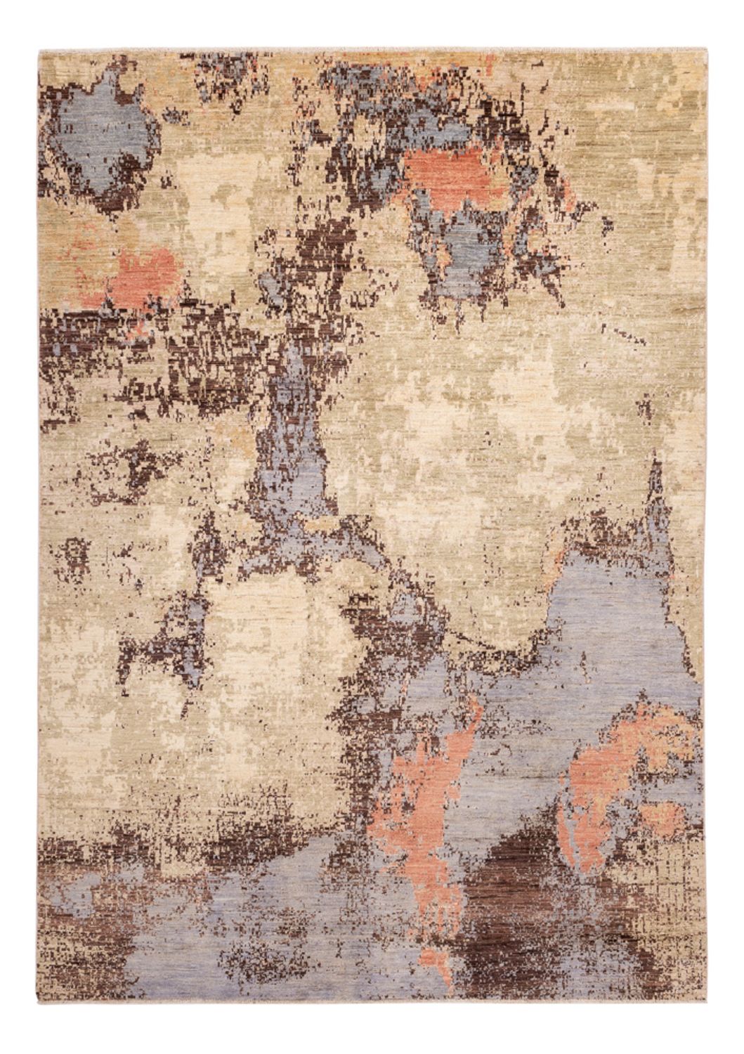 Designer tæppe - 295 x 203 cm - flerfarvet