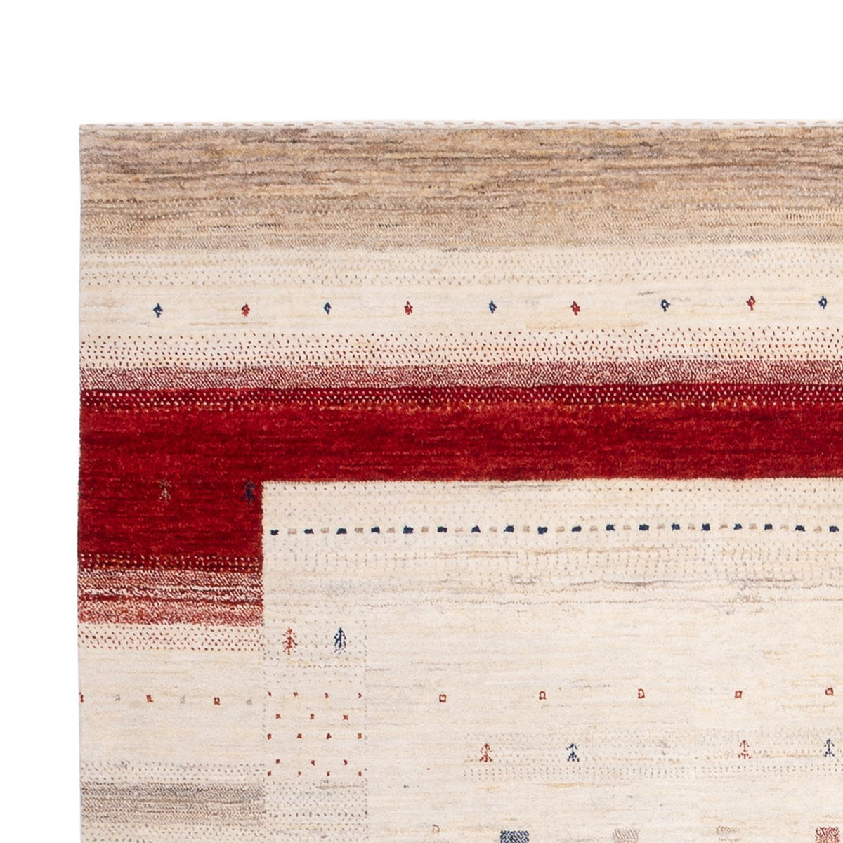 Gabbeh-tæppe - Loribaft Indus - 292 x 185 cm - beige