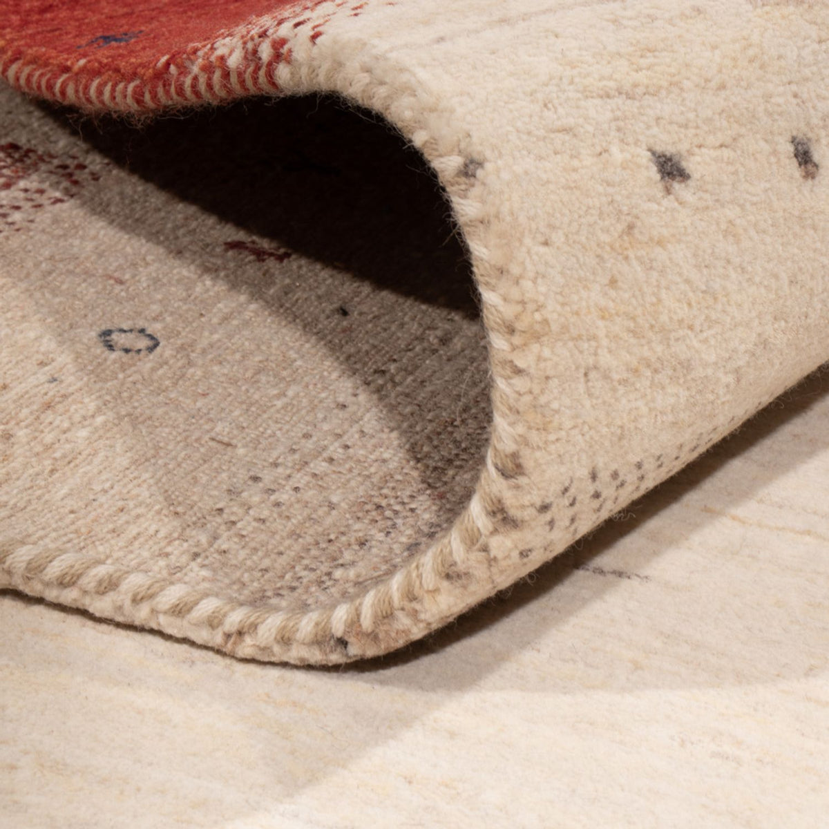 Gabbeh-tæppe - Loribaft Indus - 292 x 185 cm - beige