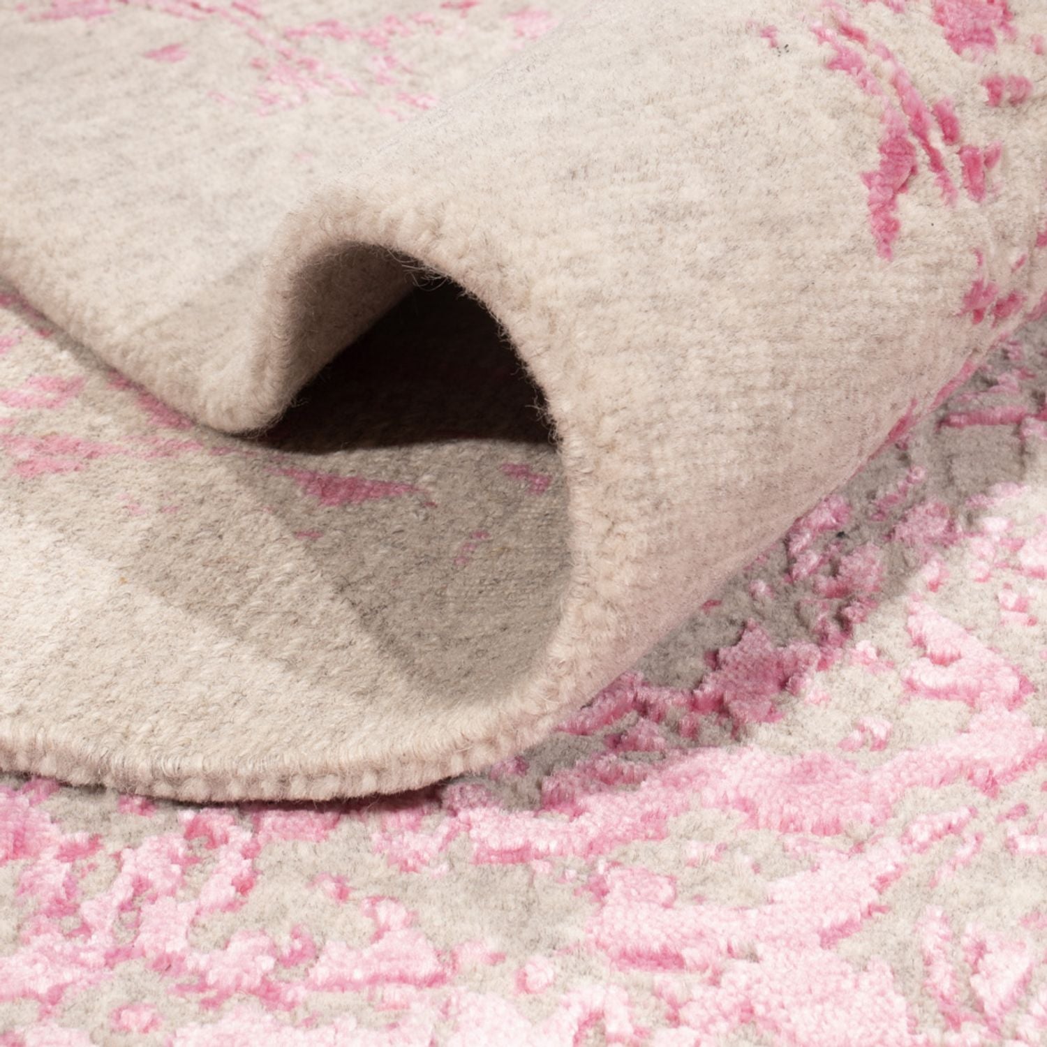 Designer tæppe - 293 x 256 cm - pink