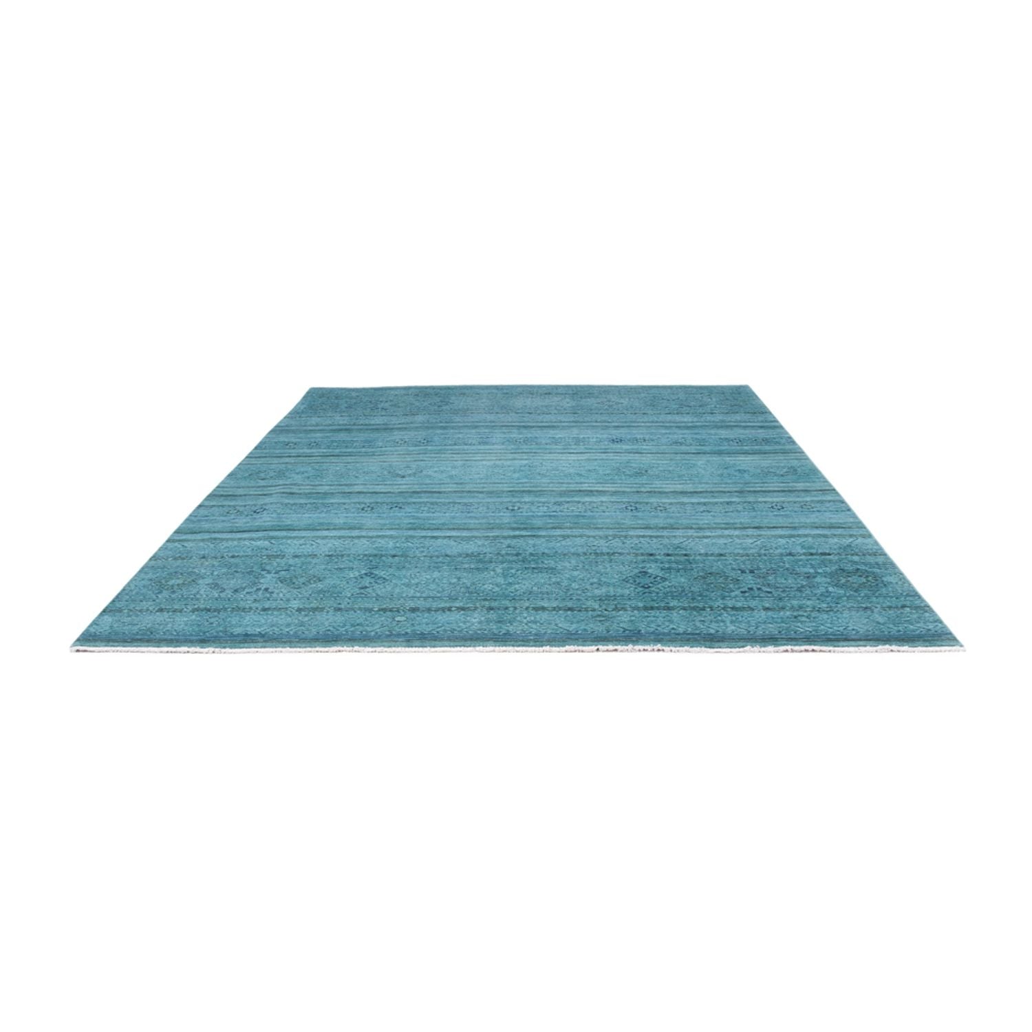 Designer tæppe - 300 x 247 cm - turkis