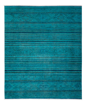 Designer tæppe - 288 x 240 cm - turkis