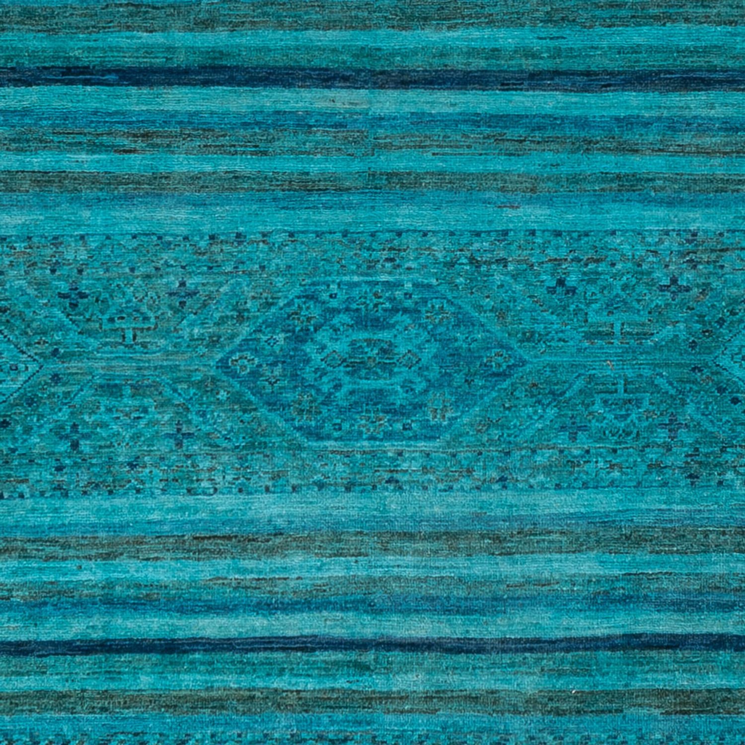 Designer tæppe - 288 x 240 cm - turkis