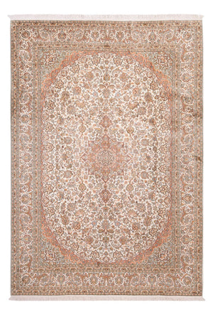 Seidenteppich - Kaschmir Seide - 314 x 219 cm - beige