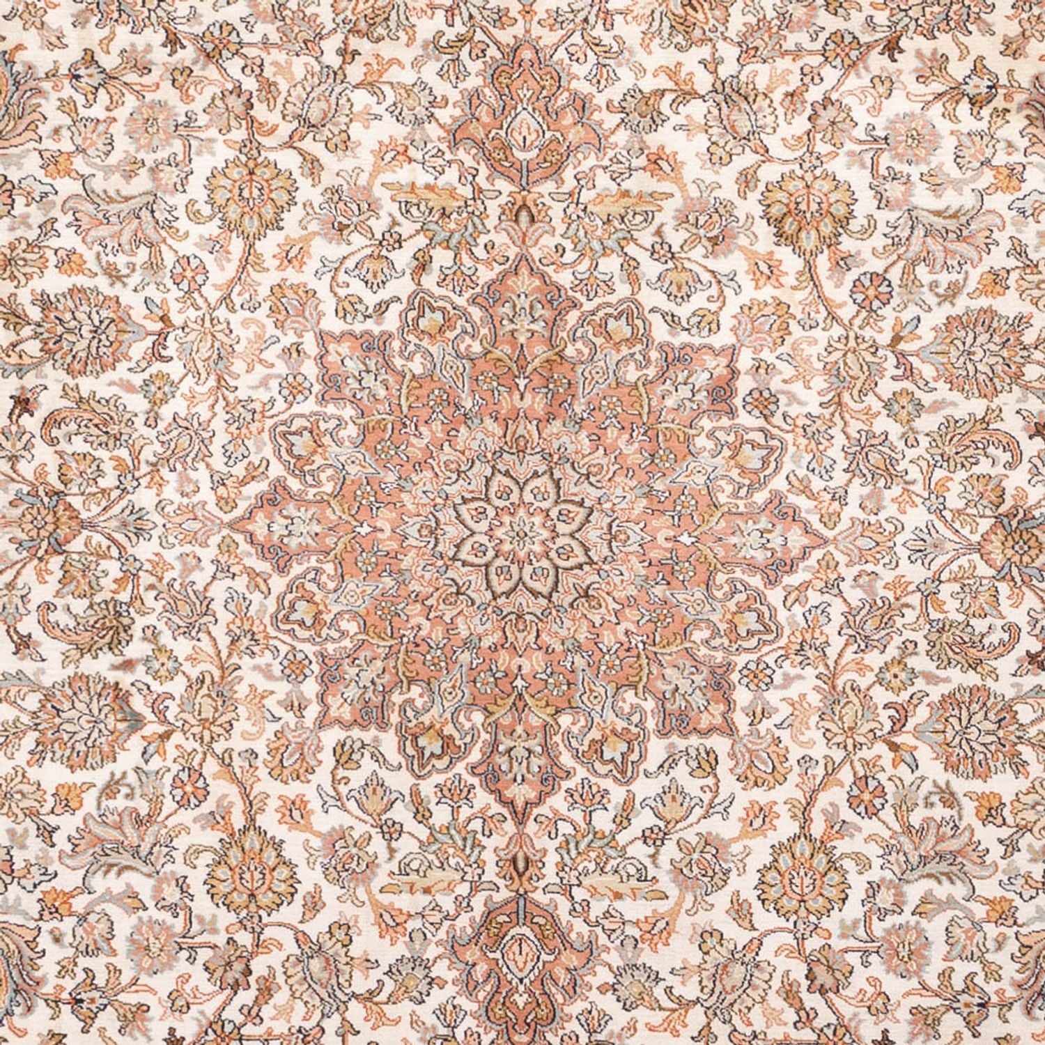 Seidenteppich - Kaschmir Seide - 314 x 219 cm - beige