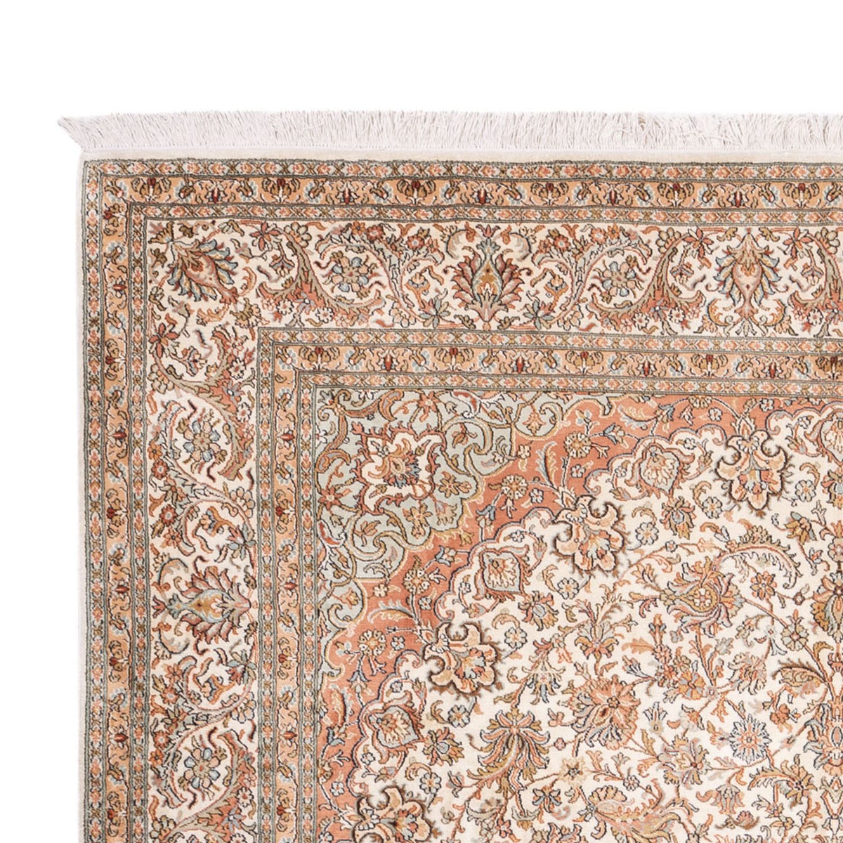 Silketæppe - Kashmir Silk - 314 x 219 cm - beige