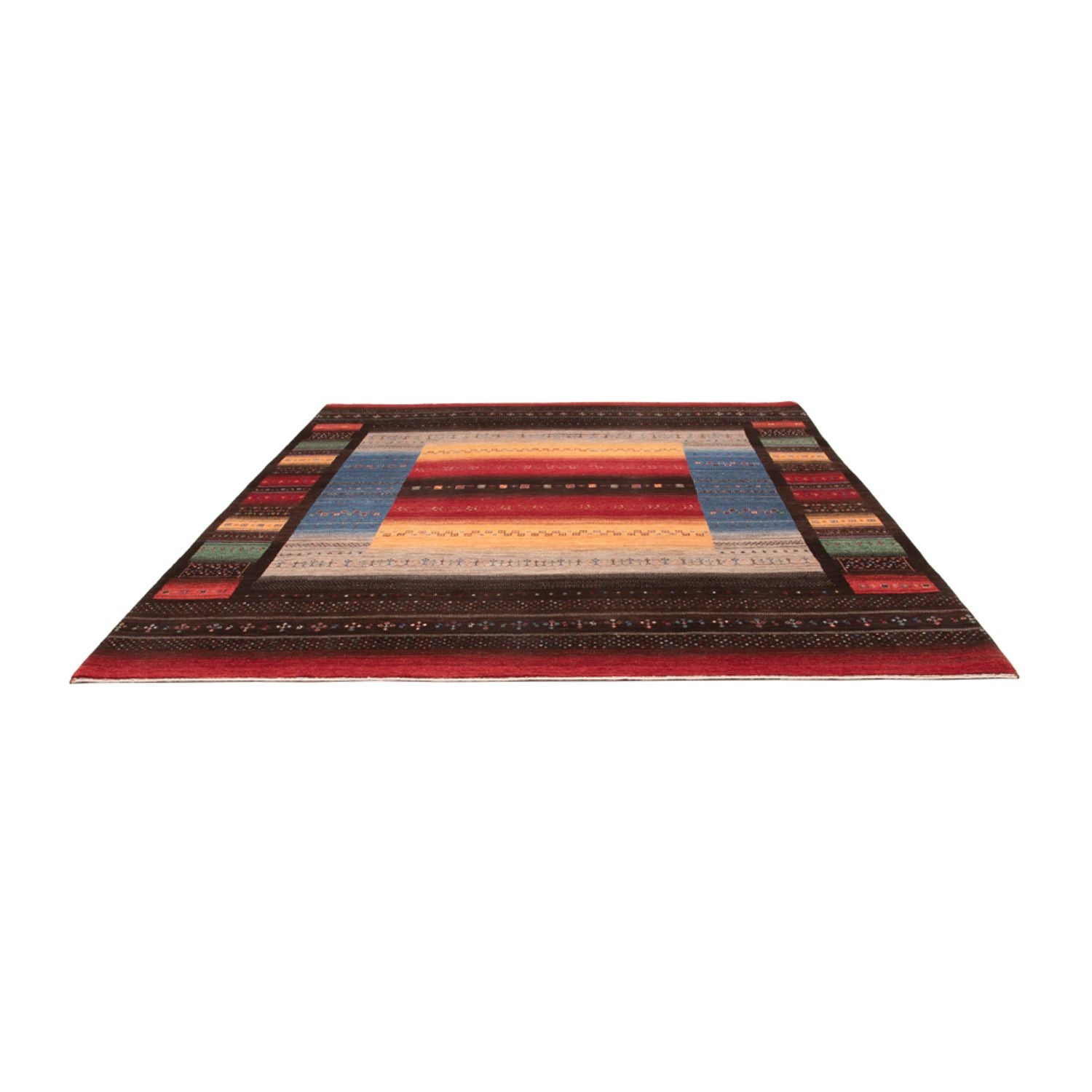 Gabbeh-tæppe - Loribaft Indus - 304 x 257 cm - flerfarvet