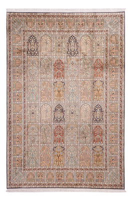 Silketæppe - Kashmir Silk - 315 x 214 cm - lys beige
