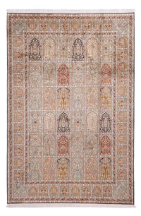 Silketæppe - Kashmir Silk - 315 x 214 cm - lys beige