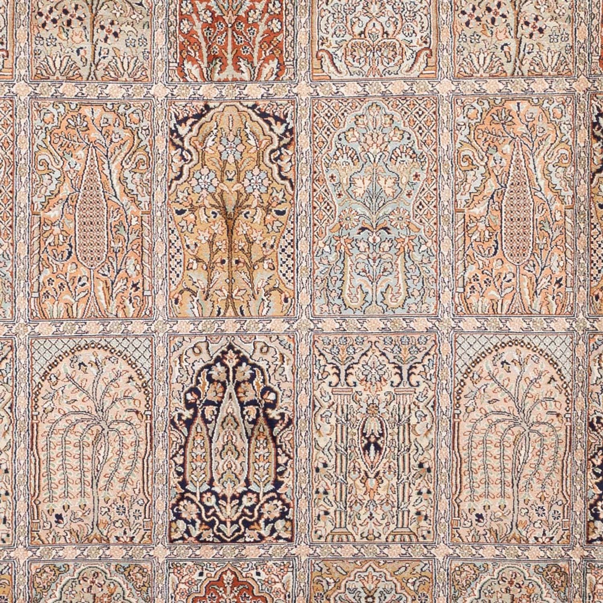 Silketæppe - Kashmir Silk - 315 x 214 cm - lys beige