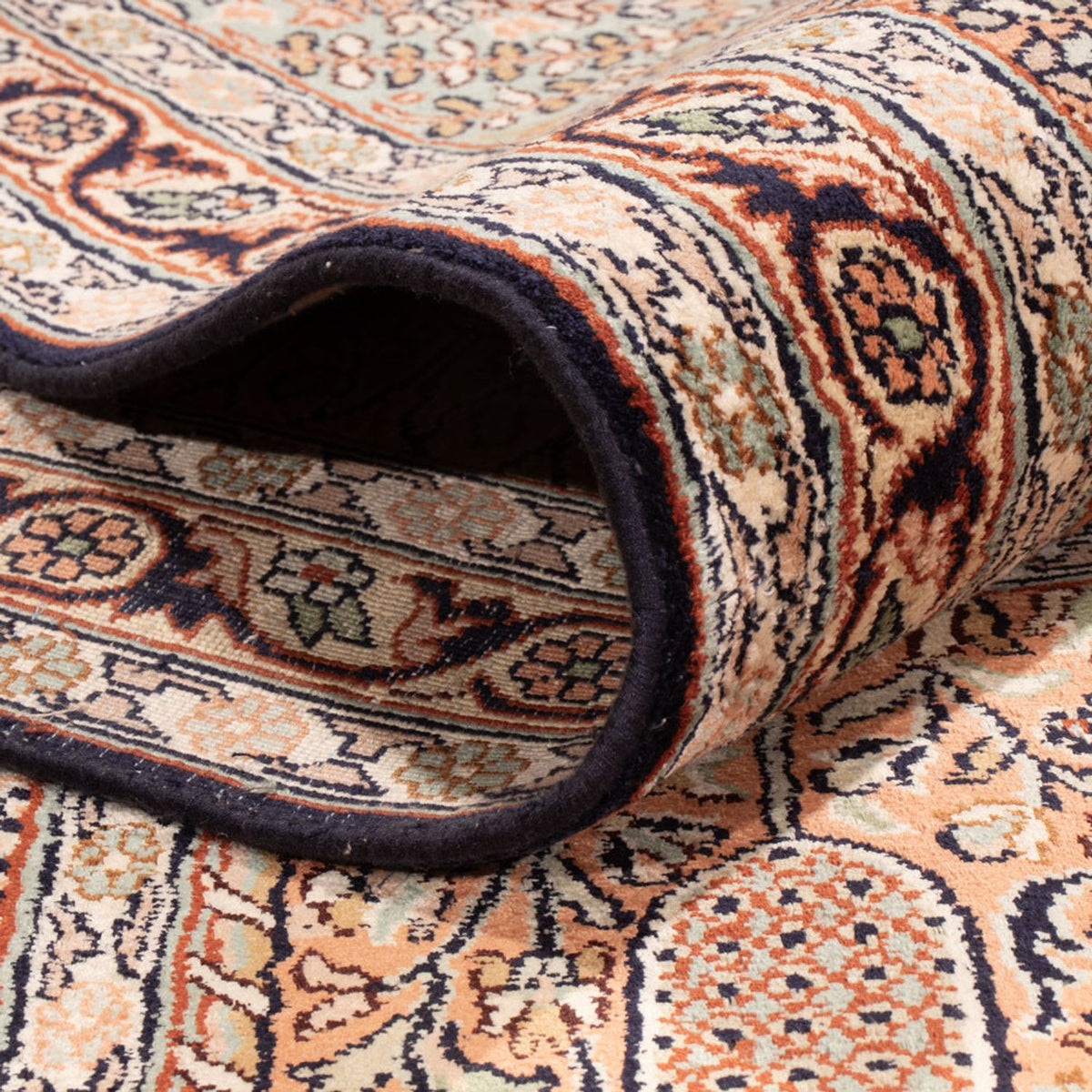 Silketæppe - Kashmir Silk - 315 x 214 cm - lys beige