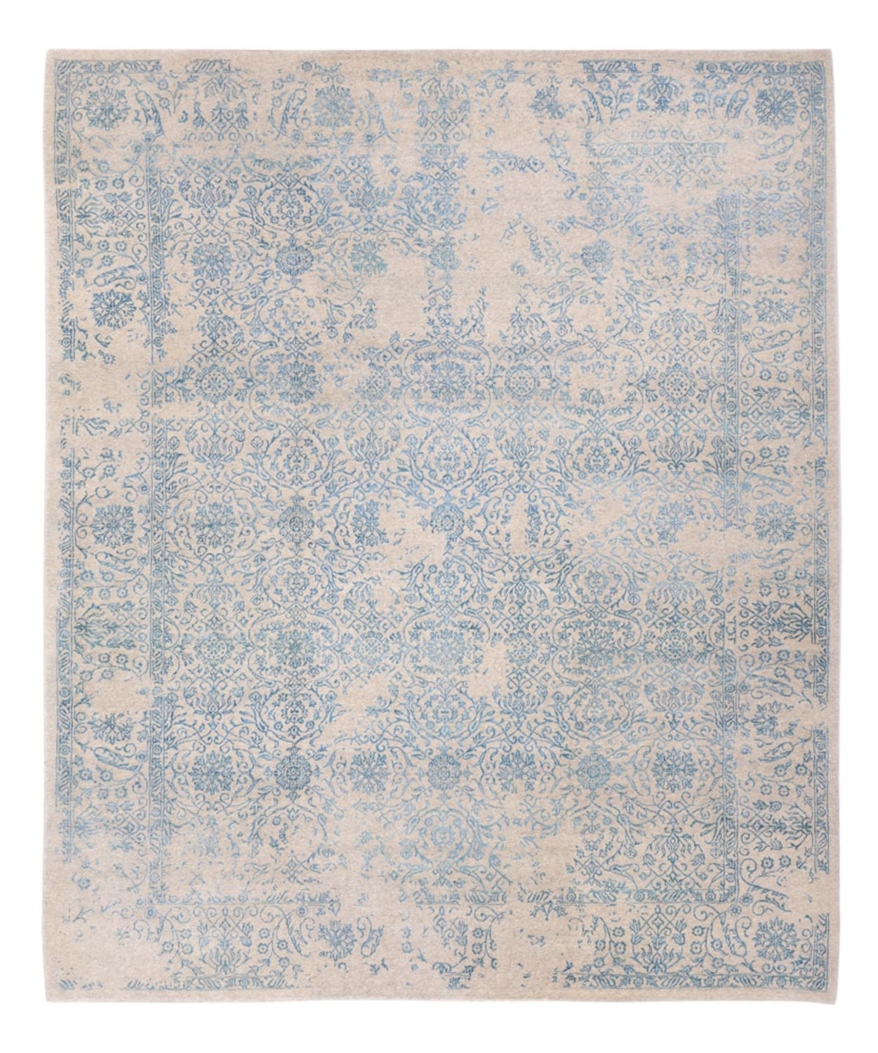Designer tæppe - 289 x 241 cm - lyseblå
