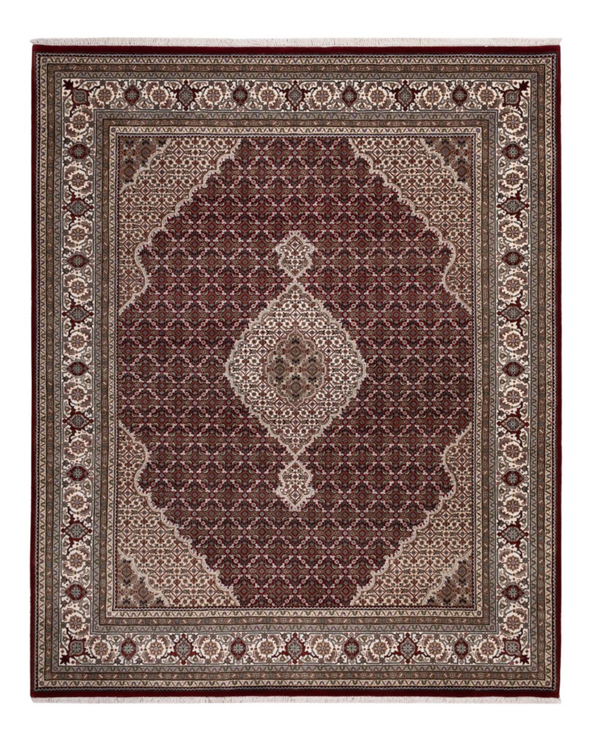 Orientteppich - Täbriz - 256 x 205 cm - dunkelbeige