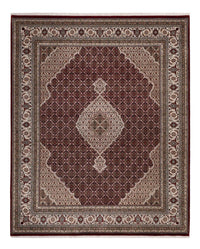 Orientalsk tæppe - Tabriz - 256 x 205 cm - mørk beige