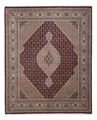 Orientalsk tæppe - Tabriz - 306 x 248 cm - mørk beige