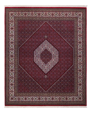 Orientalsk tæppe - Bijar - Indus - 305 x 251 cm - mørkerød