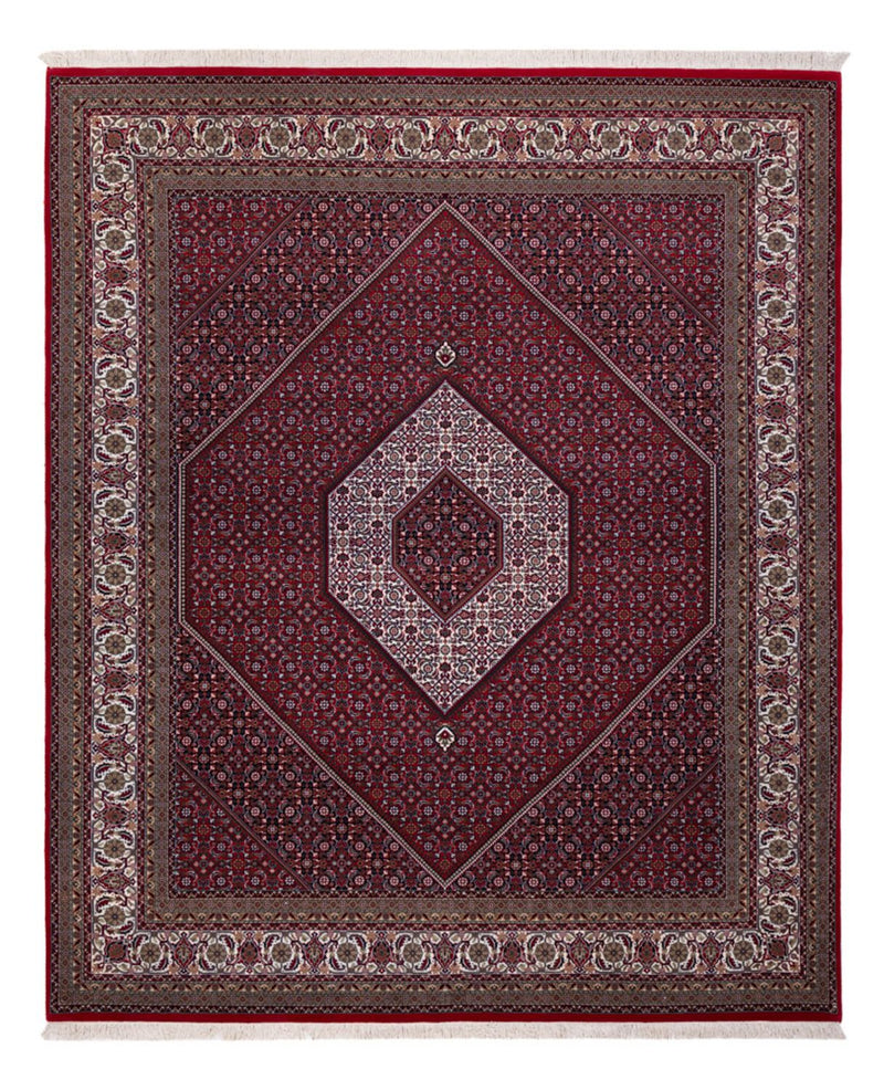 Orientalsk tæppe - Bijar - Indus - 305 x 251 cm - mørkerød