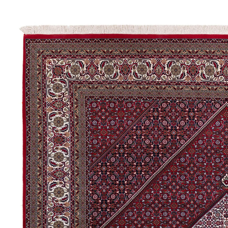 Orientalsk tæppe - Bijar - Indus - 305 x 251 cm - mørkerød