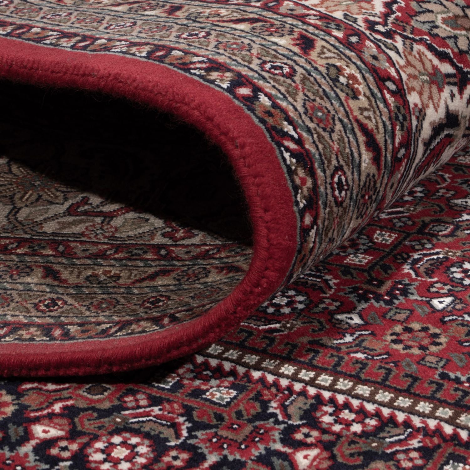 Orientalsk tæppe - Bijar - Indus - 305 x 251 cm - mørkerød