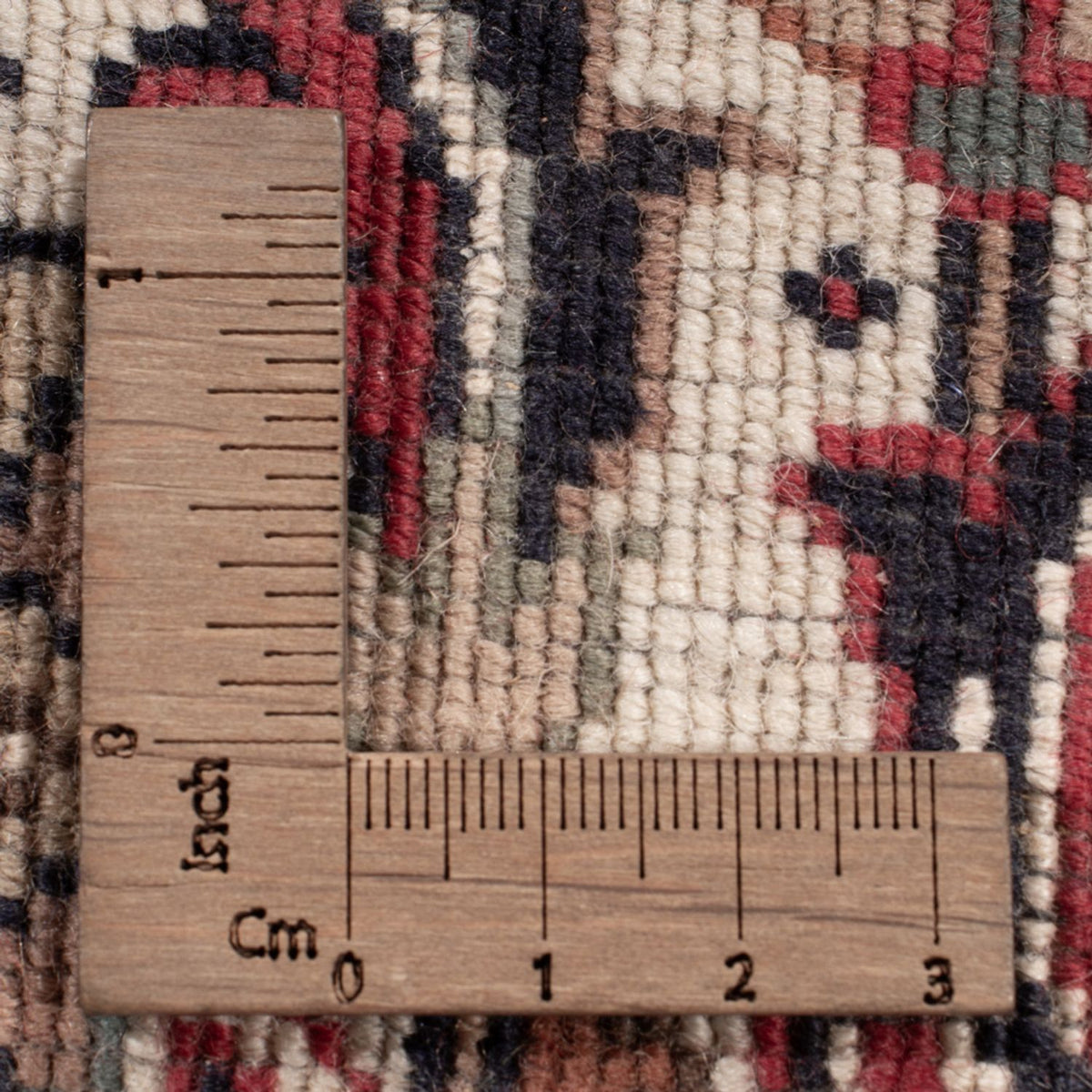 Orientalsk tæppe - Bijar - Indus - 305 x 251 cm - mørkerød