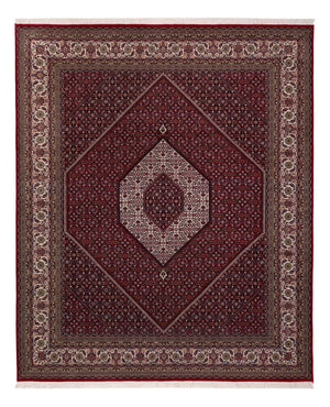 Orientalsk tæppe - Bijar - Indus - 304 x 251 cm - mørkerød