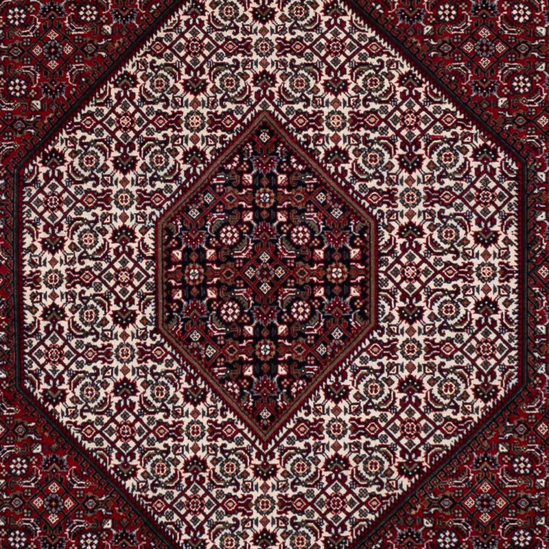 Orientalsk tæppe - Bijar - Indus - 304 x 251 cm - mørkerød