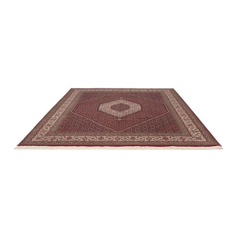 Orientalsk tæppe - Bijar - Indus - 304 x 251 cm - mørkerød