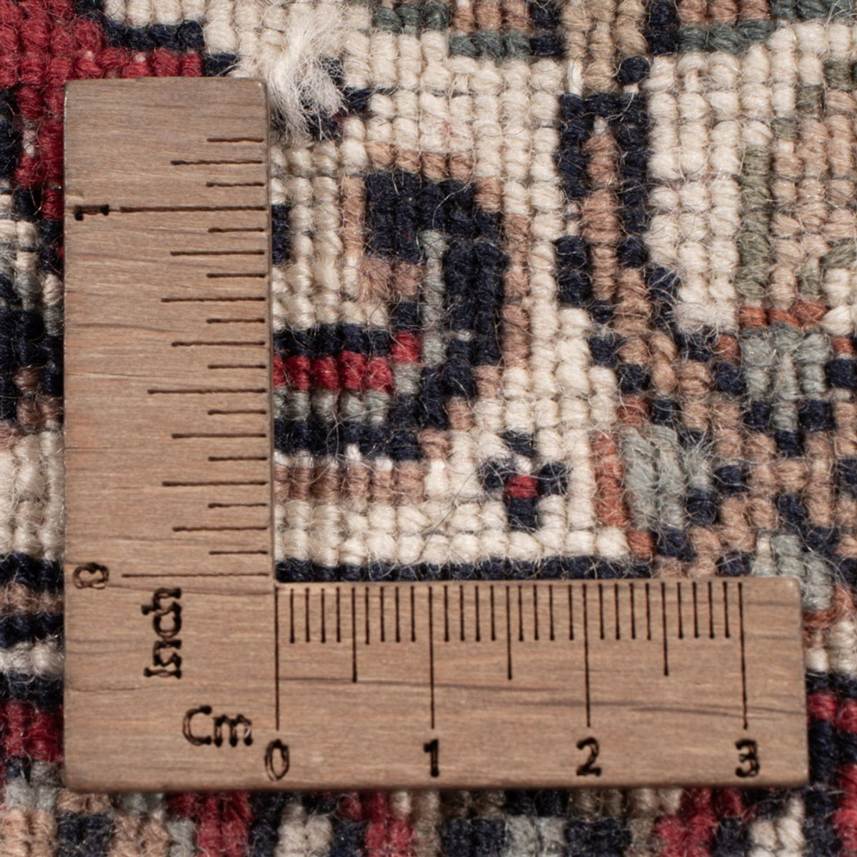 Orientalsk tæppe - Bijar - Indus - 304 x 251 cm - mørkerød