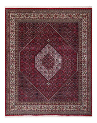 Orientalsk tæppe - Bijar - Indus - 300 x 247 cm - mørkerød
