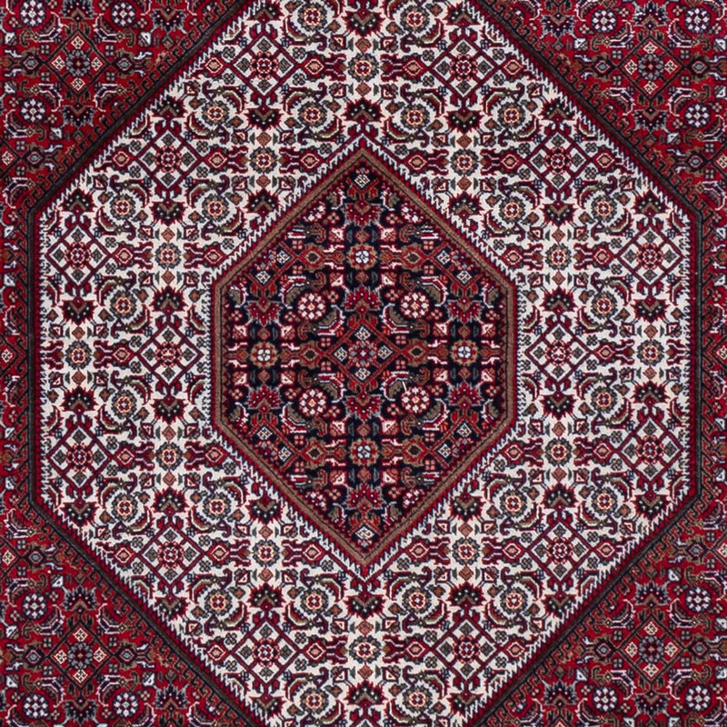 Orientalsk tæppe - Bijar - Indus - 300 x 247 cm - mørkerød