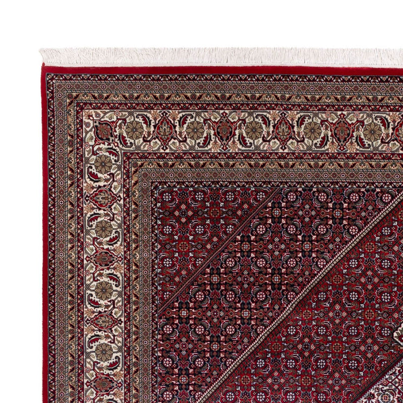 Orientalsk tæppe - Bijar - Indus - 300 x 247 cm - mørkerød