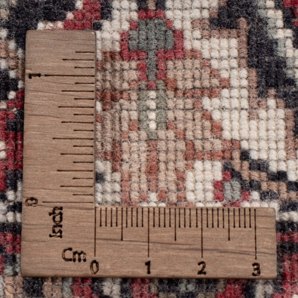 Orientalsk tæppe - Bijar - Indus - 300 x 247 cm - mørkerød