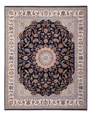 Orientalsk tæppe - Nain - Indus - 309 x 251 cm - mørkeblå