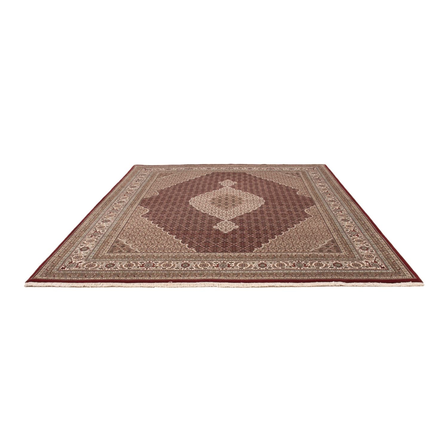 Orientalsk tæppe - Tabriz - 303 x 253 cm - mørk beige
